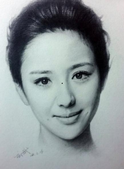 素描中国女明星,中国女明星的素描艺术风采